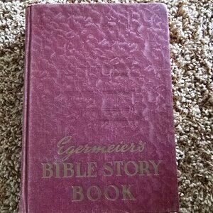 Egermeier's Bible Story Book (1939 Deluxe Edition) Vintage Hardcover Book